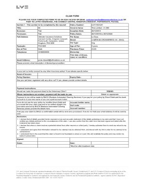 lv pet claim form|lv pet insurance claim form.